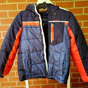 EUC LONDON FOG hooded puffer kids coat (M 10-12)